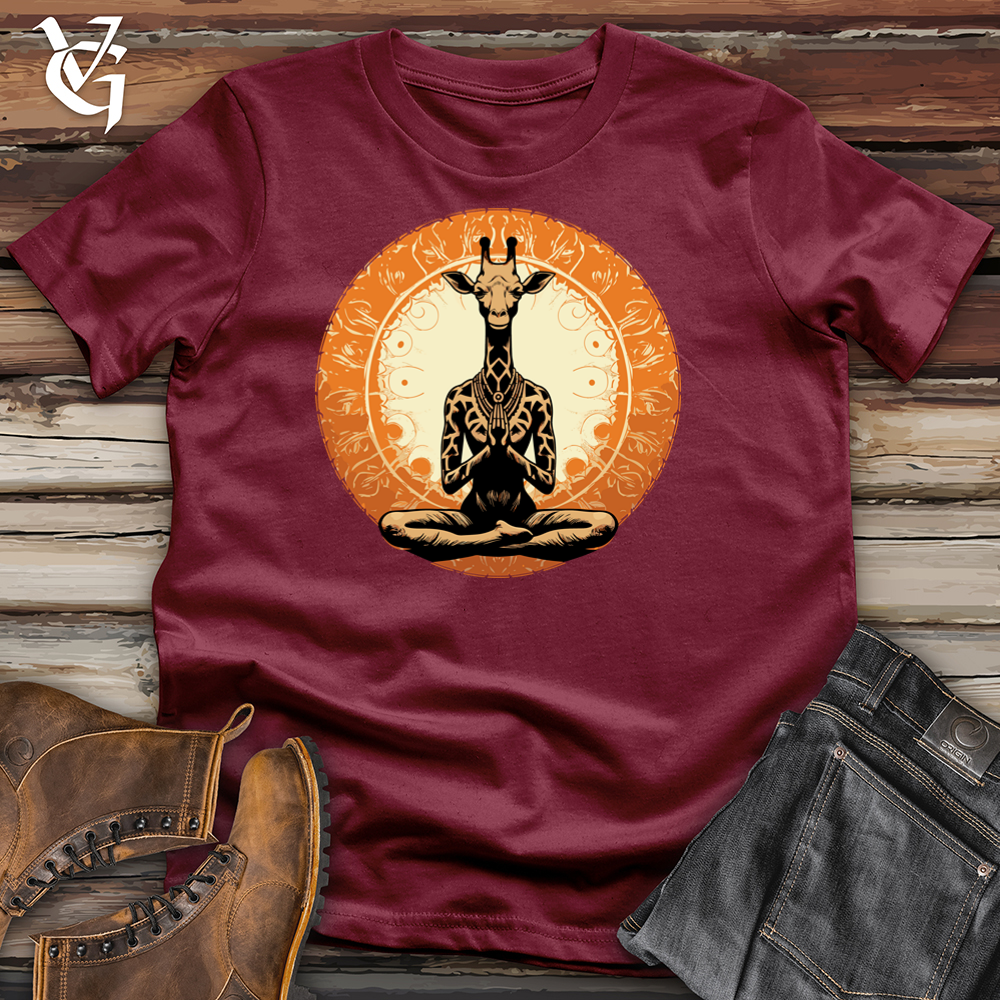 Viking Goods Zenful Giraffe Stretch Cotton Tee Cardinal / L