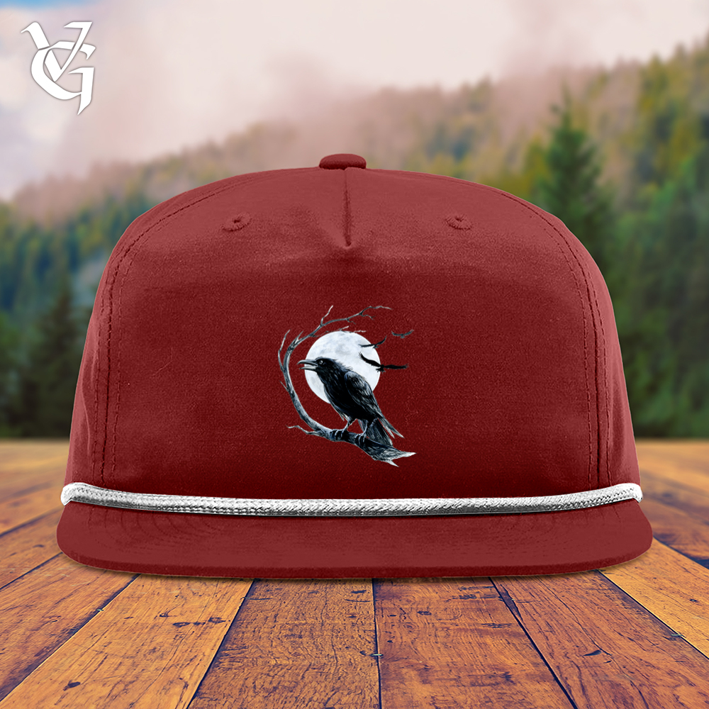 Viking Goods Cold Winter Raven Snapback Cap Cardinal/ White