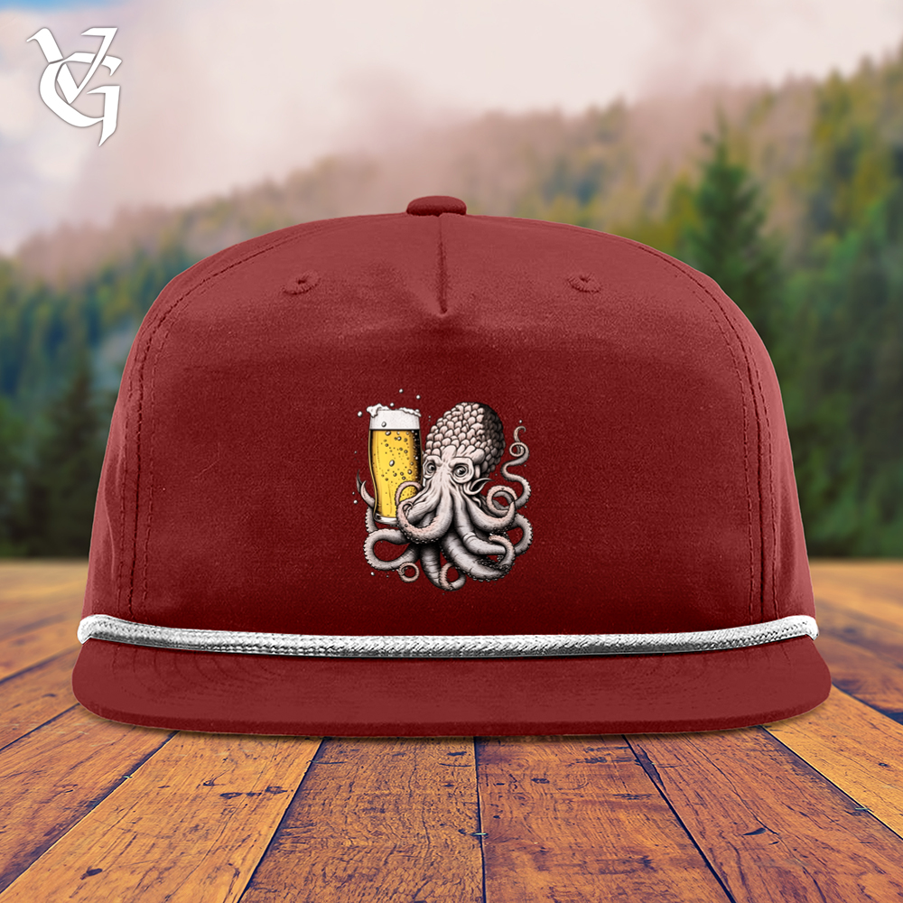 Viking Goods Hoptopus Snapback Cap Cardinal/ White