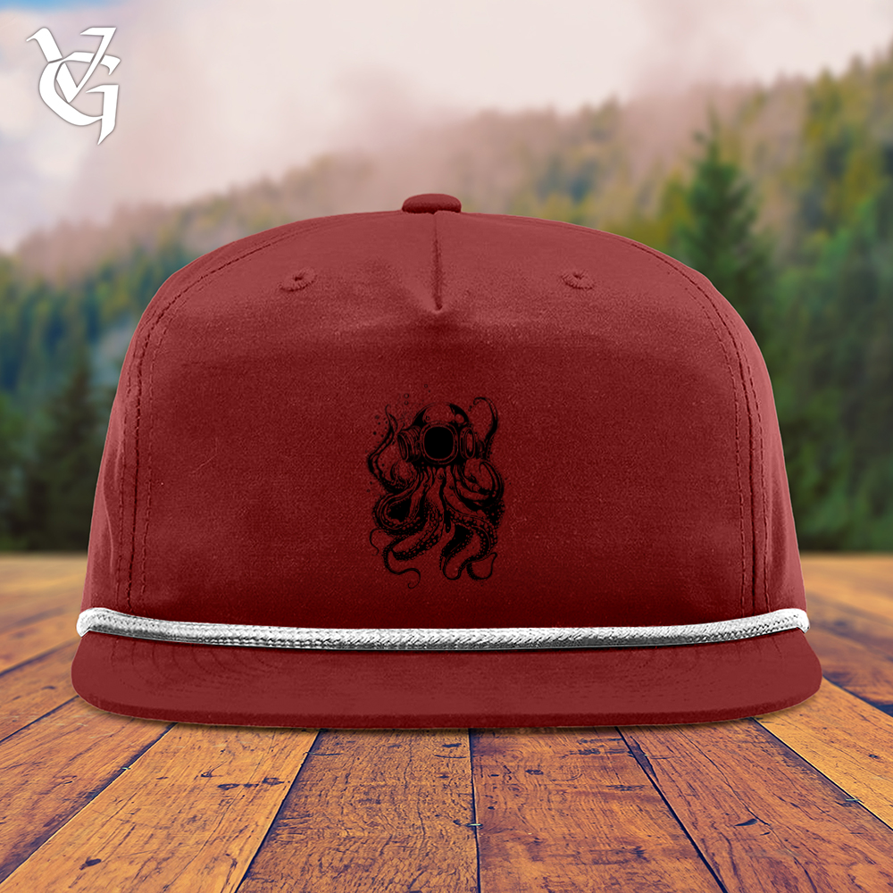 Viking Goods Scuba Octopus Snapback Cap Cardinal/ White