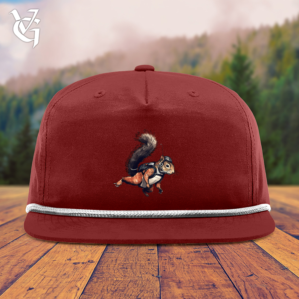 Viking Goods Skydiving Squirrel Snapback Cap Cardinal/ White