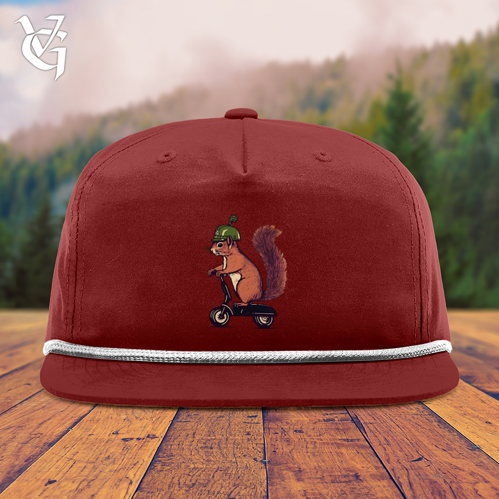 Viking Goods Squirrel Scoot Snapback Cap Cardinal/ White