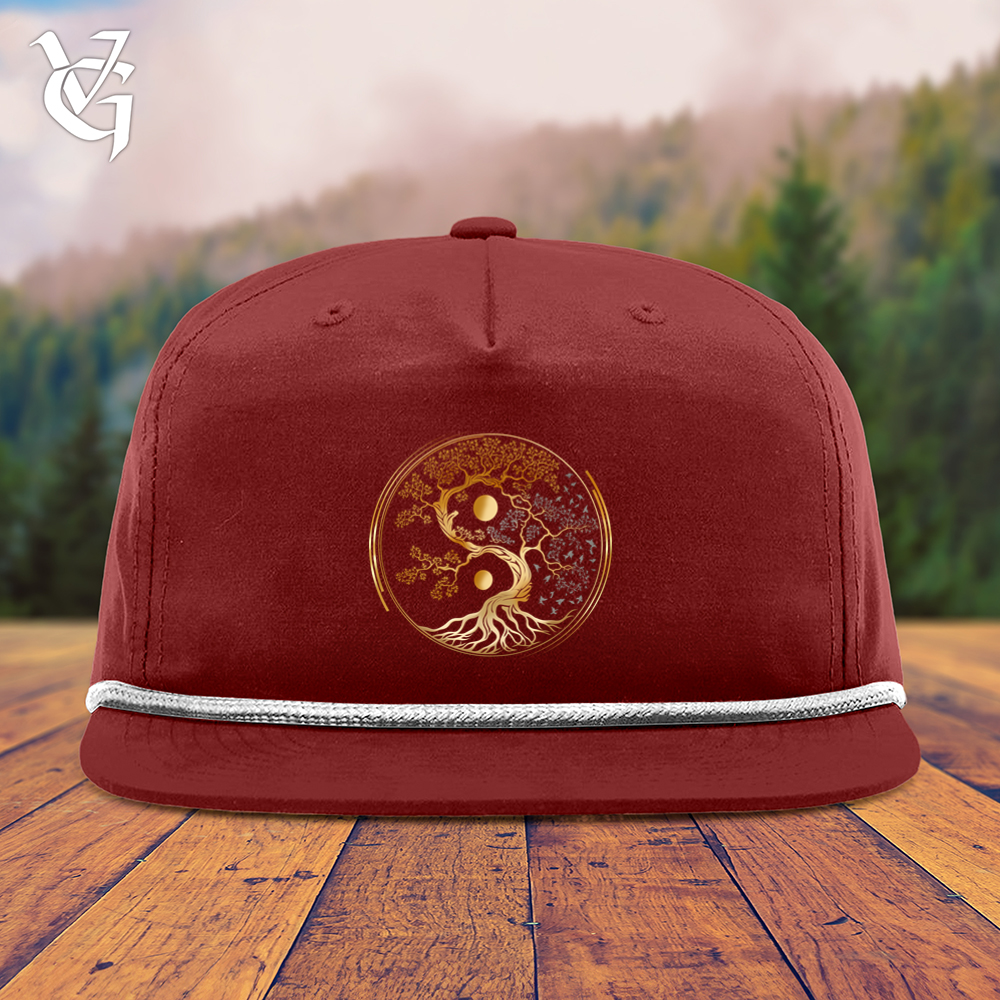 Viking Goods Tree Of Life Yin Yang Snapback Cap Cardinal/ White