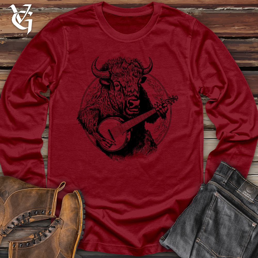 Viking Goods Banjo Bison Long Sleeve Cardinal / XS