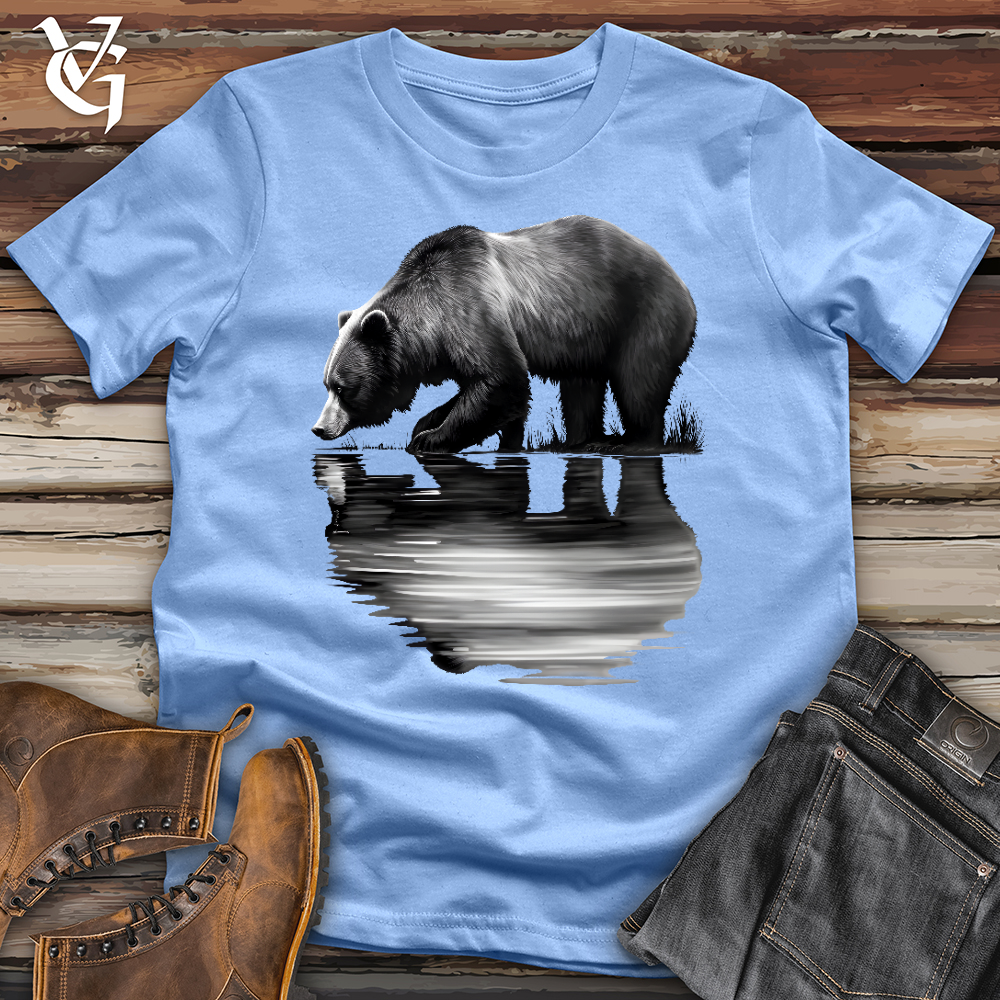 Viking Goods Bear Reflection Softstyle Tee Carolina Blue / L