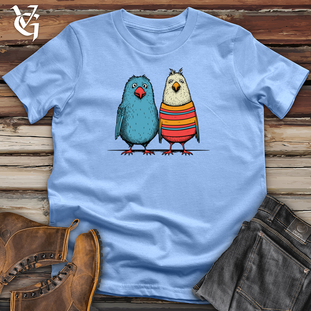 Viking Goods Bird Buddies Casual Softstyle Tee Carolina Blue / L