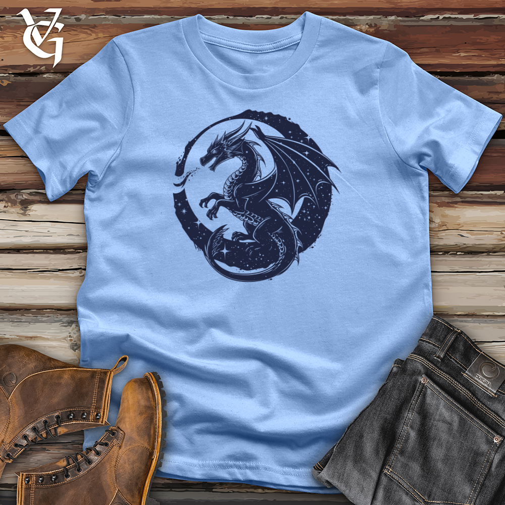 Viking Goods Celestial Dragon Circle Softstyle Tee Carolina Blue / L