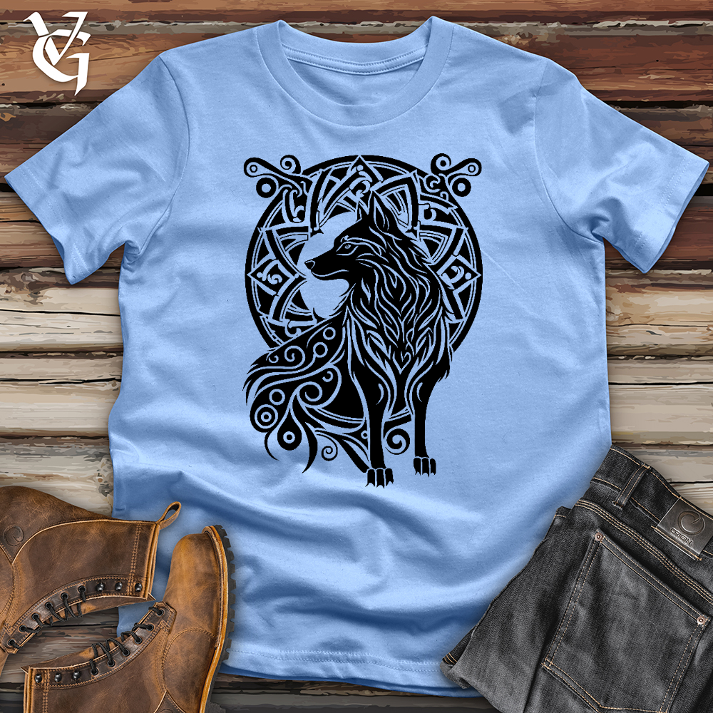 Viking Goods Celtic Wolf Softstyle Tee Carolina Blue / L