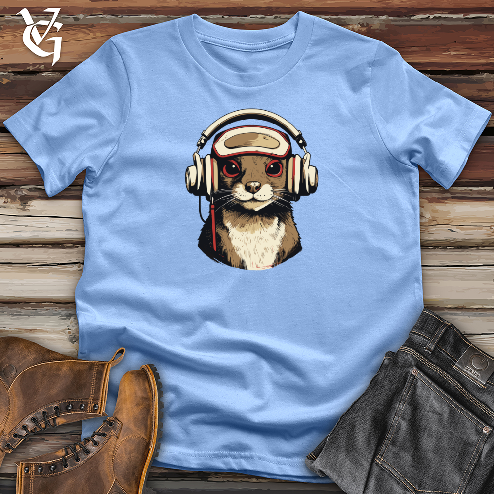 Viking Goods Classic Beats Mongoose Headphone Style Softstyle Tee Carolina Blue / L