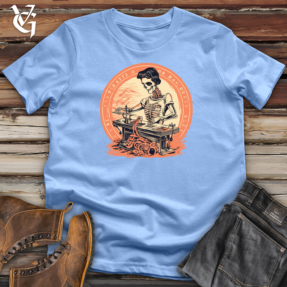 Viking Goods Crafty Peach Contractor Softstyle Tee Carolina Blue / L