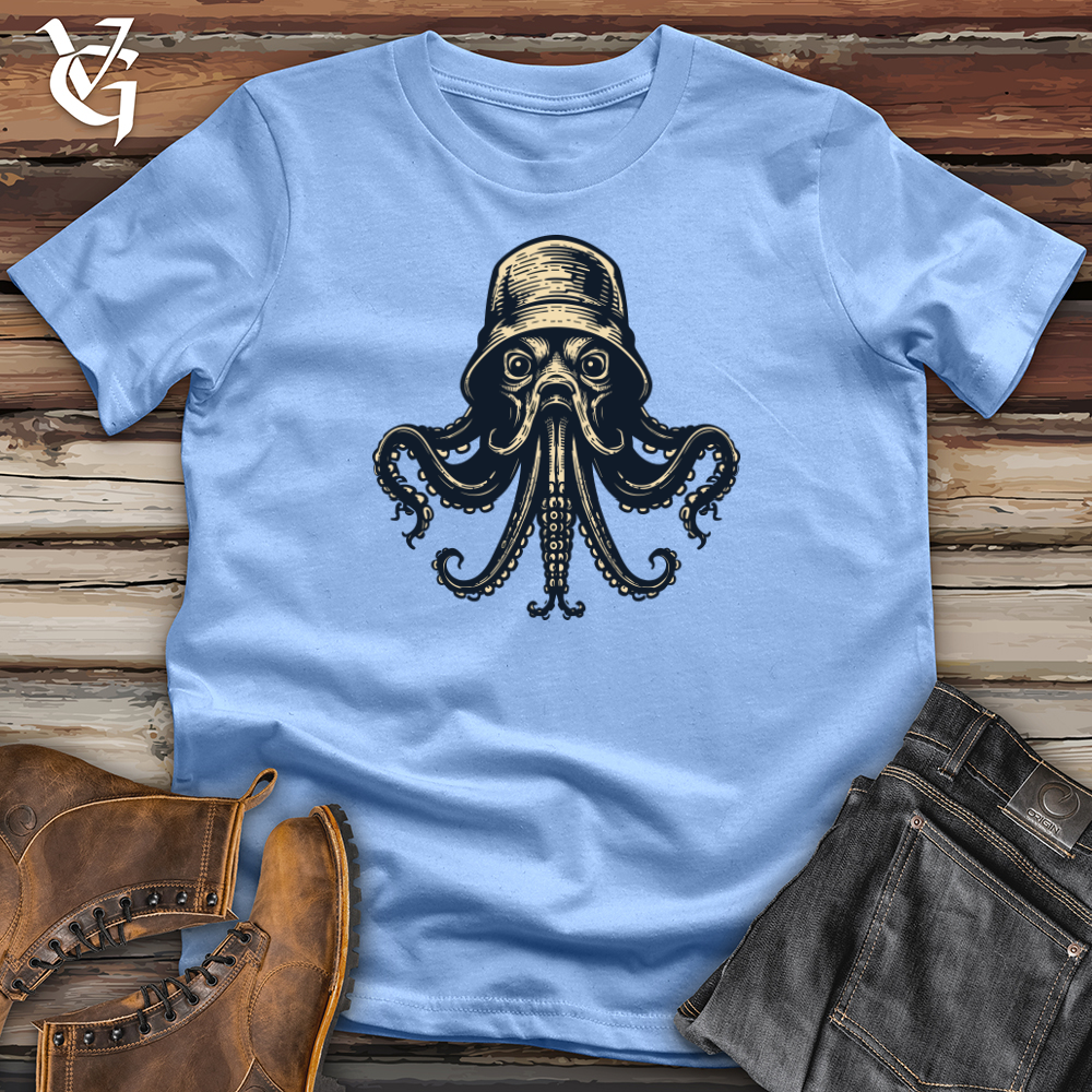 Viking Goods Dark Octopus Softstyle Tee Carolina Blue / L