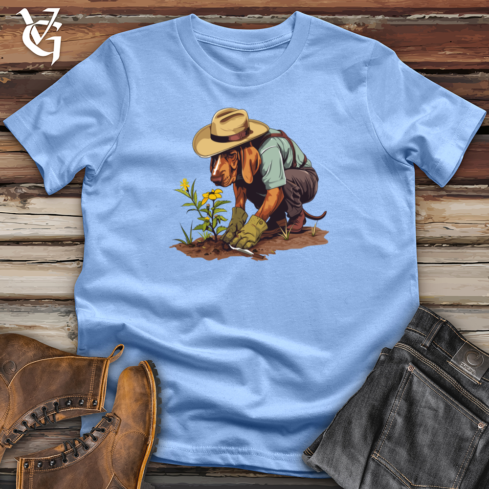 Viking Goods Dog Gardener Growth Softstyle Tee Carolina Blue / L