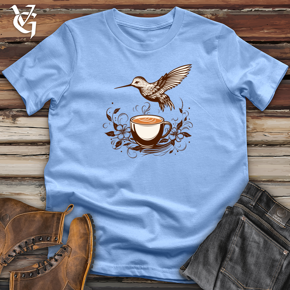Viking Goods Hummingbird Coffee Crisp Softstyle Tee Carolina Blue / L