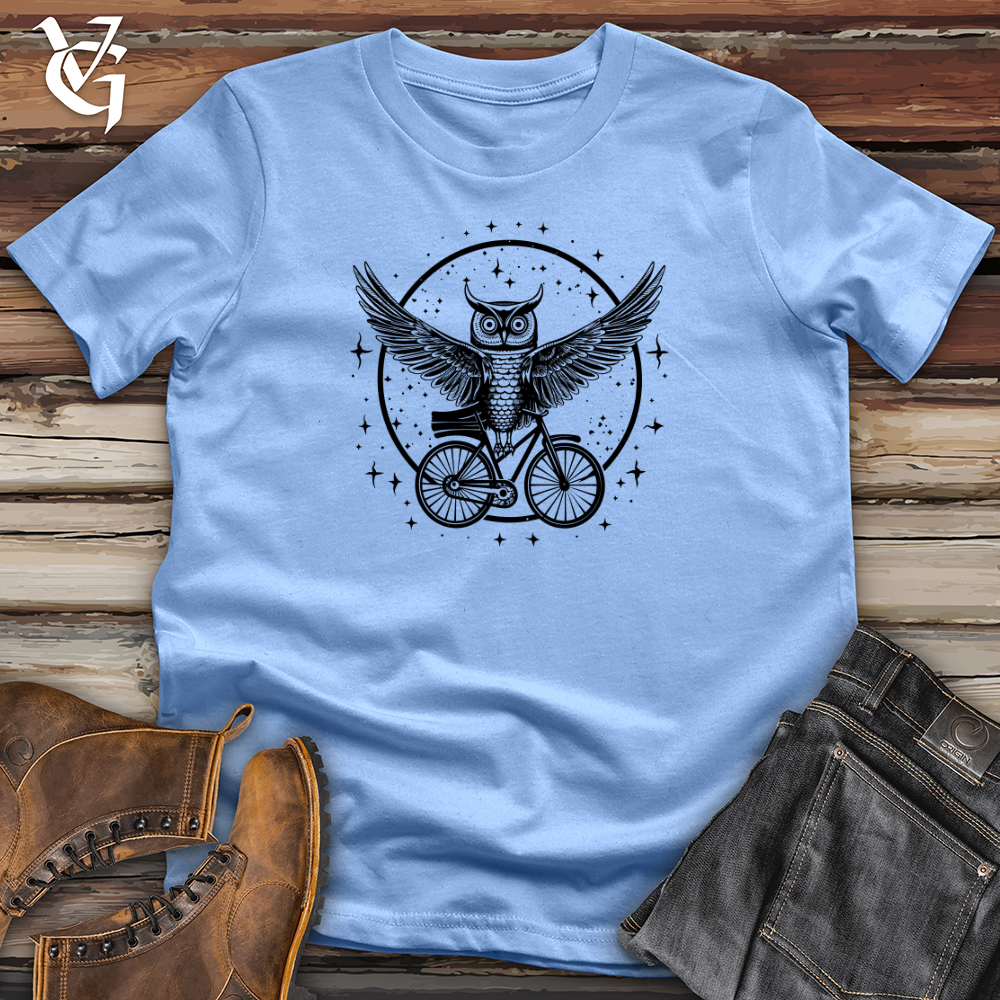 Viking Goods Interstellar Cycling Owl Softstyle Tee Carolina Blue / L