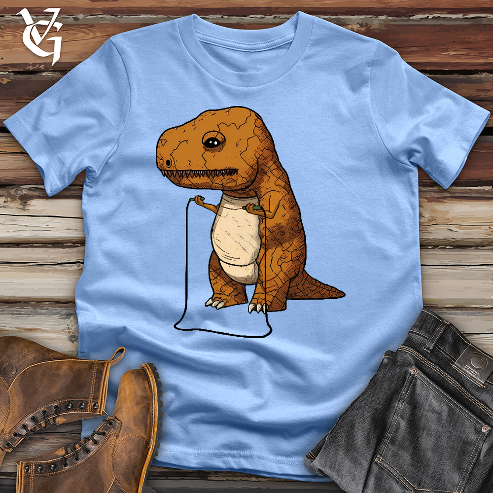 Viking Goods Jump Roping Rex Softstyle Tee Carolina Blue / L