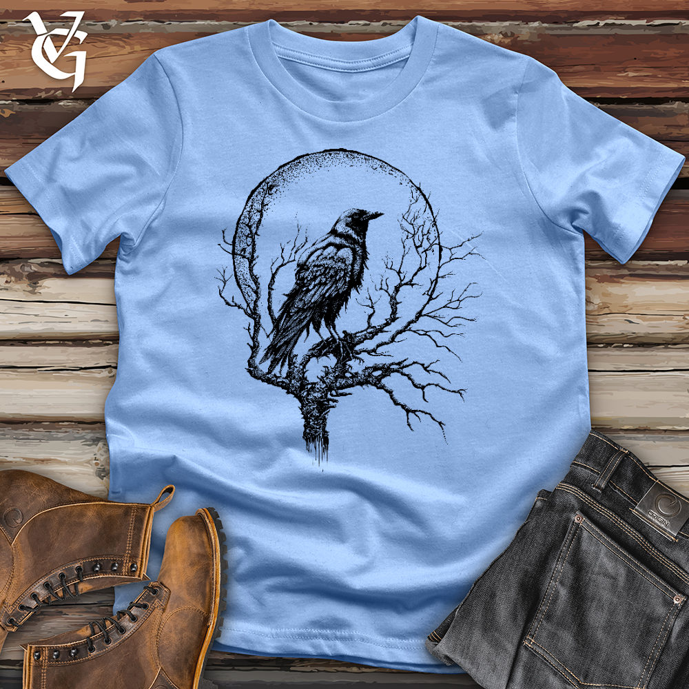 Viking Goods Moonscape Raven Softstyle Tee Carolina Blue / L