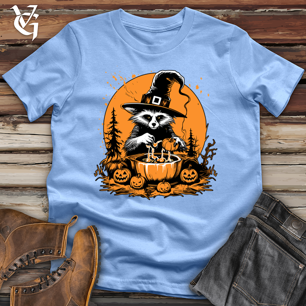 Viking Goods Mystic Cauldron Raccoon Softstyle Tee Carolina Blue / L