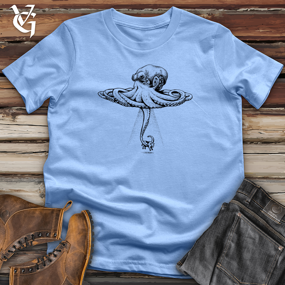 Viking Goods Octopus UFO Softstyle Tee Carolina Blue / L
