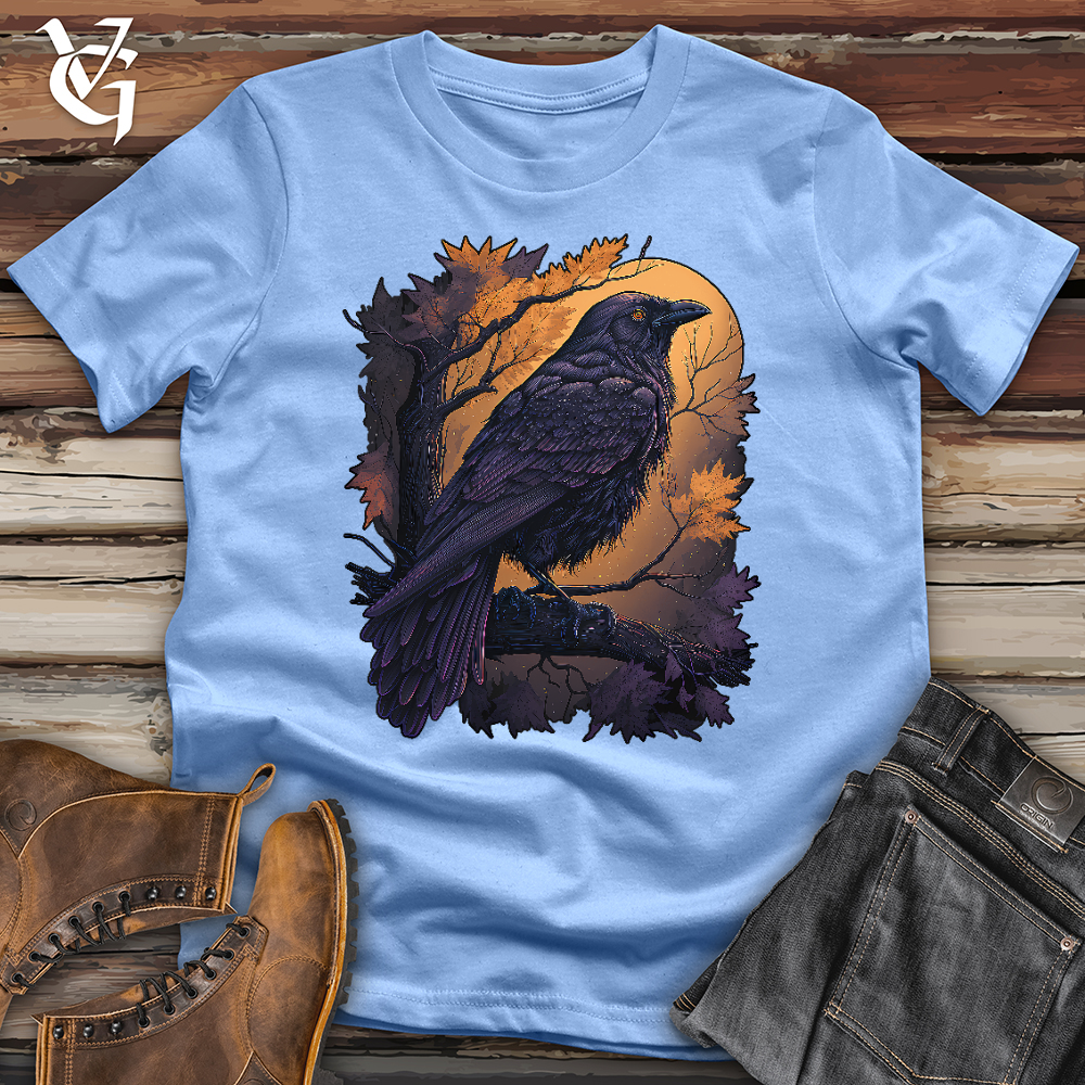 Viking Goods Raven of the Seasons Softstyle Tee Carolina Blue / L