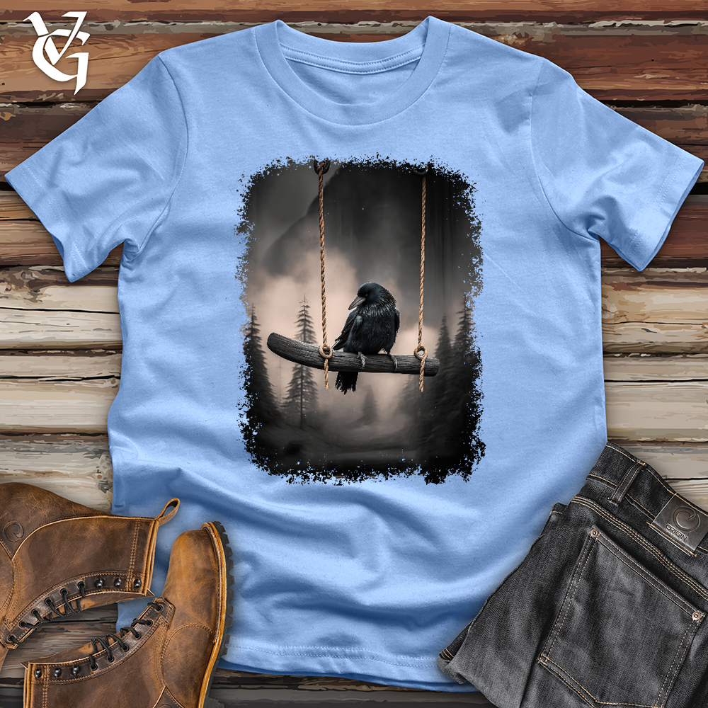 Viking Goods Raven Swing Softstyle Tee Carolina Blue / L