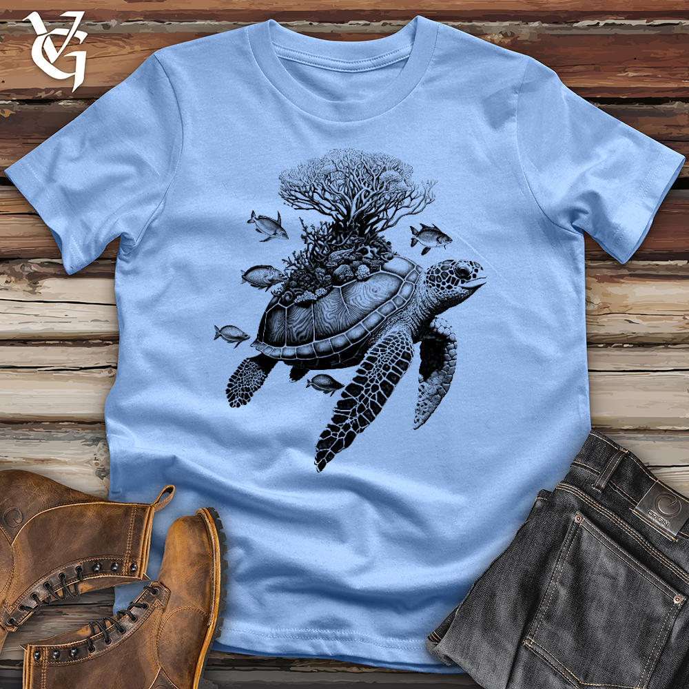 Viking Goods Sea Turtle Softstyle Tee Carolina Blue / L