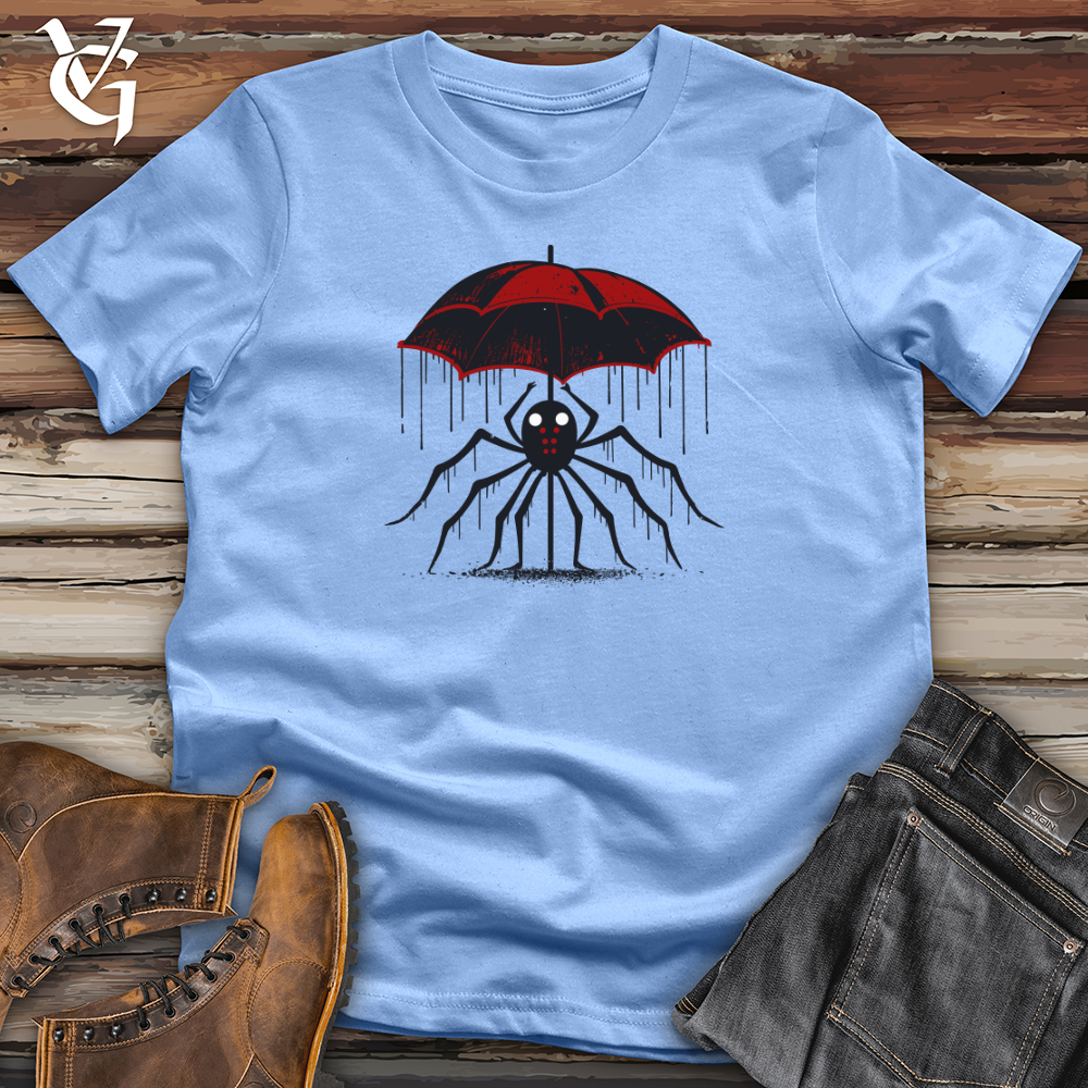 Viking Goods Spider Rain Refuge Softstyle Tee Carolina Blue / L