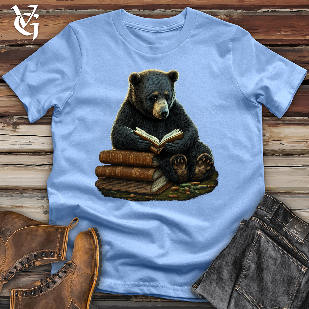 Viking Goods Studious Bear Softstyle Tee Carolina Blue / L