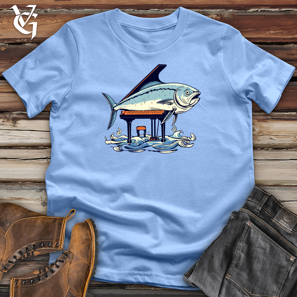 Viking Goods Tuna Piano Softstyle Tee Carolina Blue / L