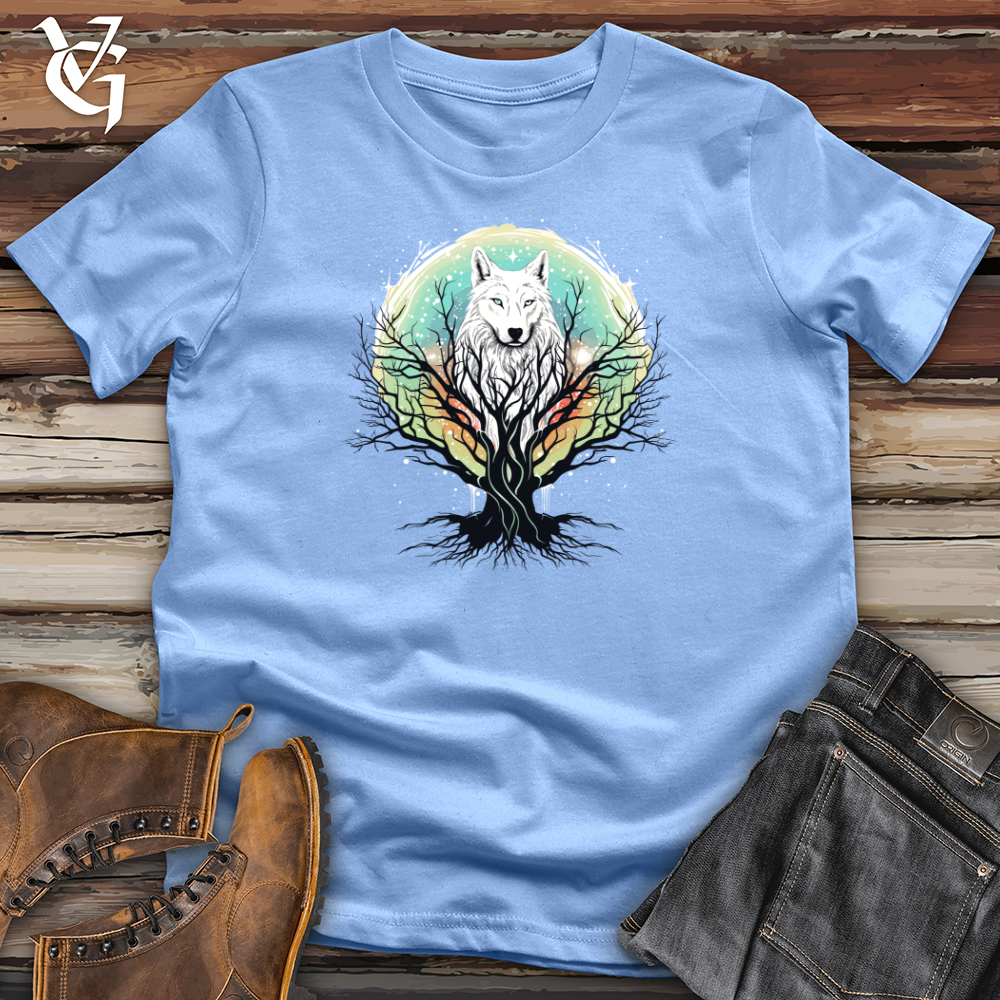 Viking Goods Wolf Spirit Harmony Softstyle Tee Carolina Blue / L