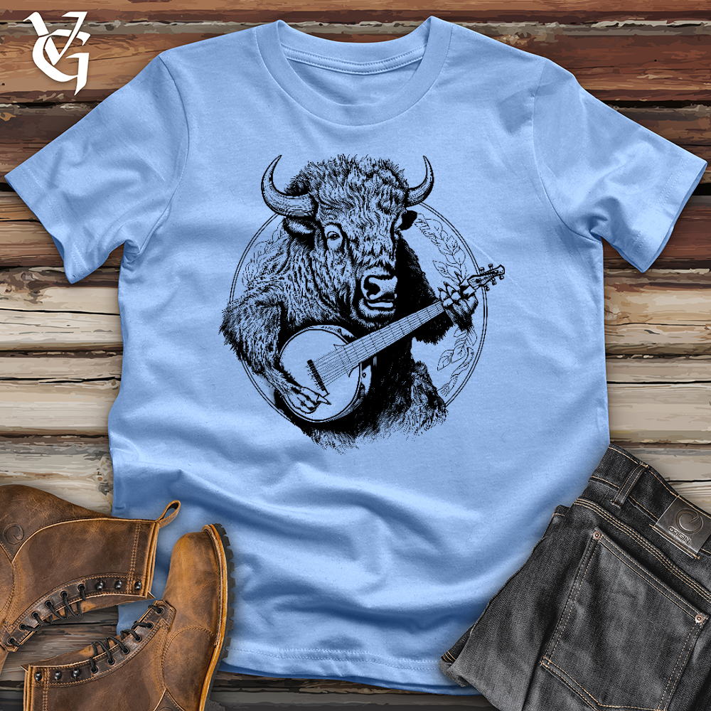 Viking Goods Banjo Bison Softstyle Tee Carolina Blue / XS