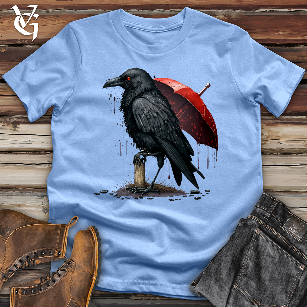 Viking Goods Raven in the Rain Softstyle Tee Carolina Blue / XS