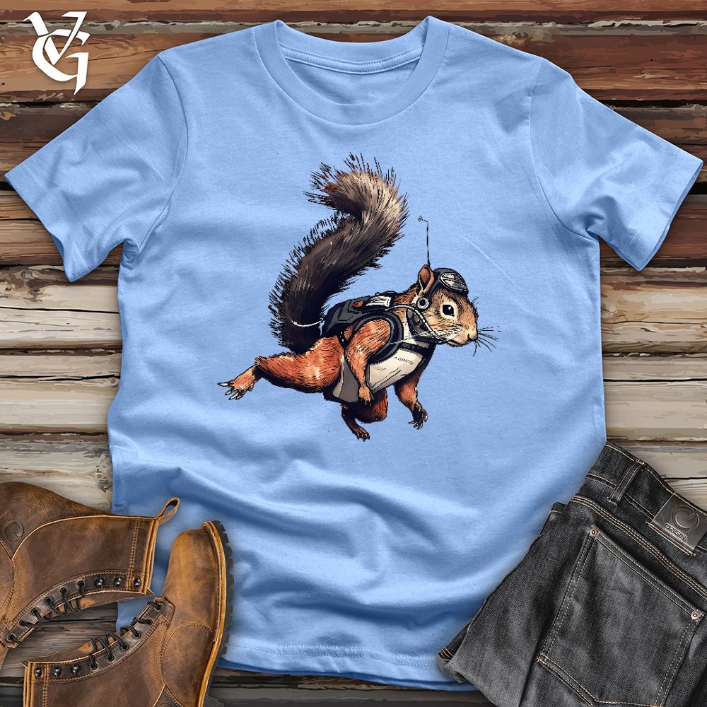 Viking Goods Skydiving Squirrel Softstyle Tee Carolina Blue / XS