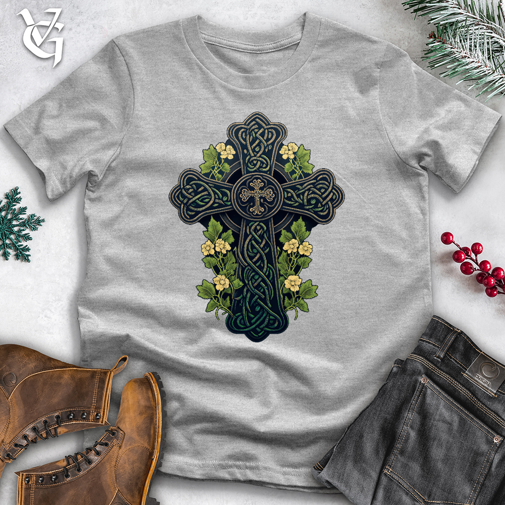 Viking Goods Celtic Cross Garden Cotton Tee