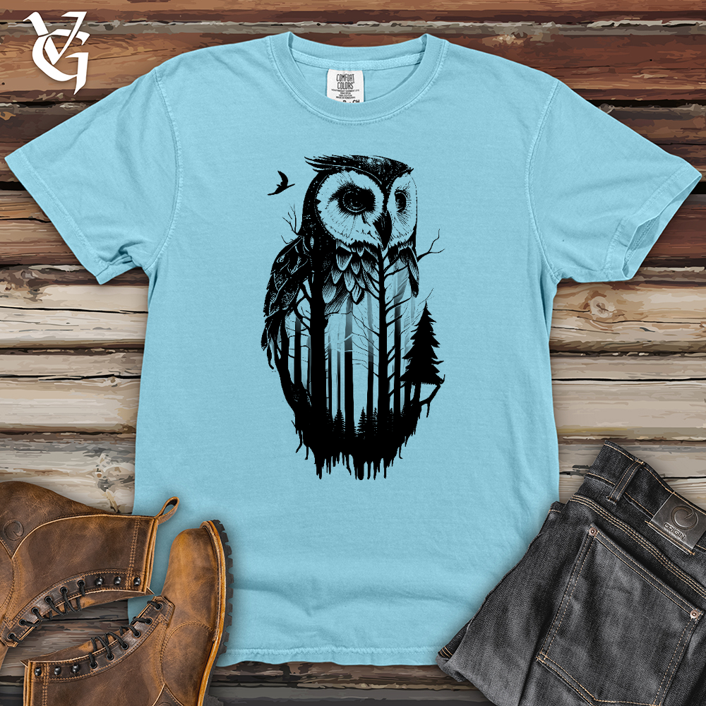 Viking Goods Owl Soul Heavy Cotton Comfort Colors Tee Chambray / L