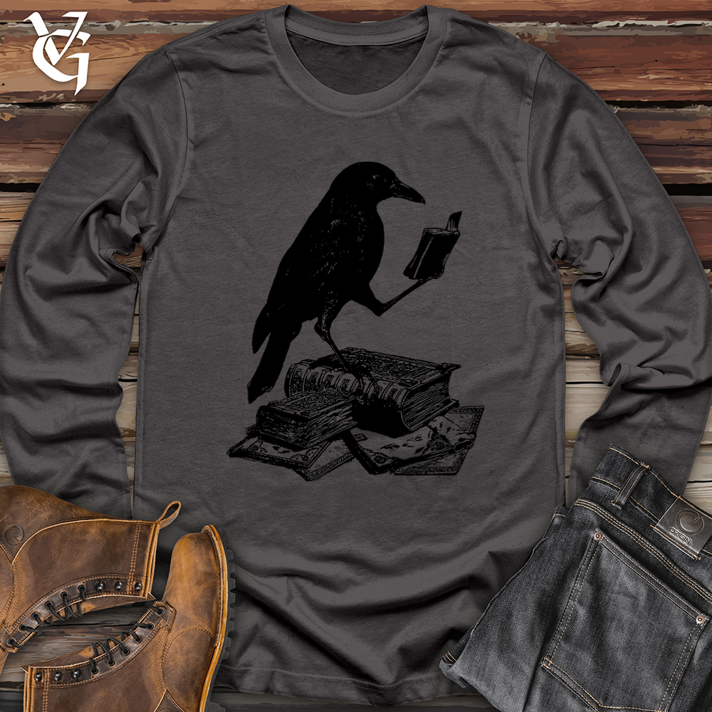 Viking Goods A Little Light Reading Softstyle Long Sleeve Charcoal / L