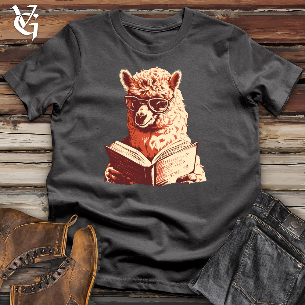 Viking Goods Alpaca Bibliophile Tranquil Read Softstyle Tee Charcoal / L