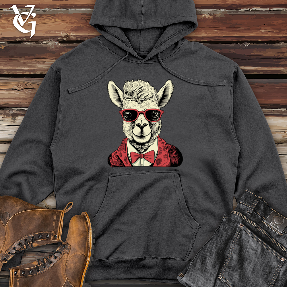 Viking Goods Alpaca High Andes Hipster Appeal Midweight Hooded Sweatshirt Charcoal / L