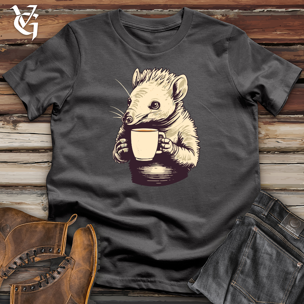 Viking Goods Armadillo Coffee Sip Bliss Softstyle Tee Charcoal / L