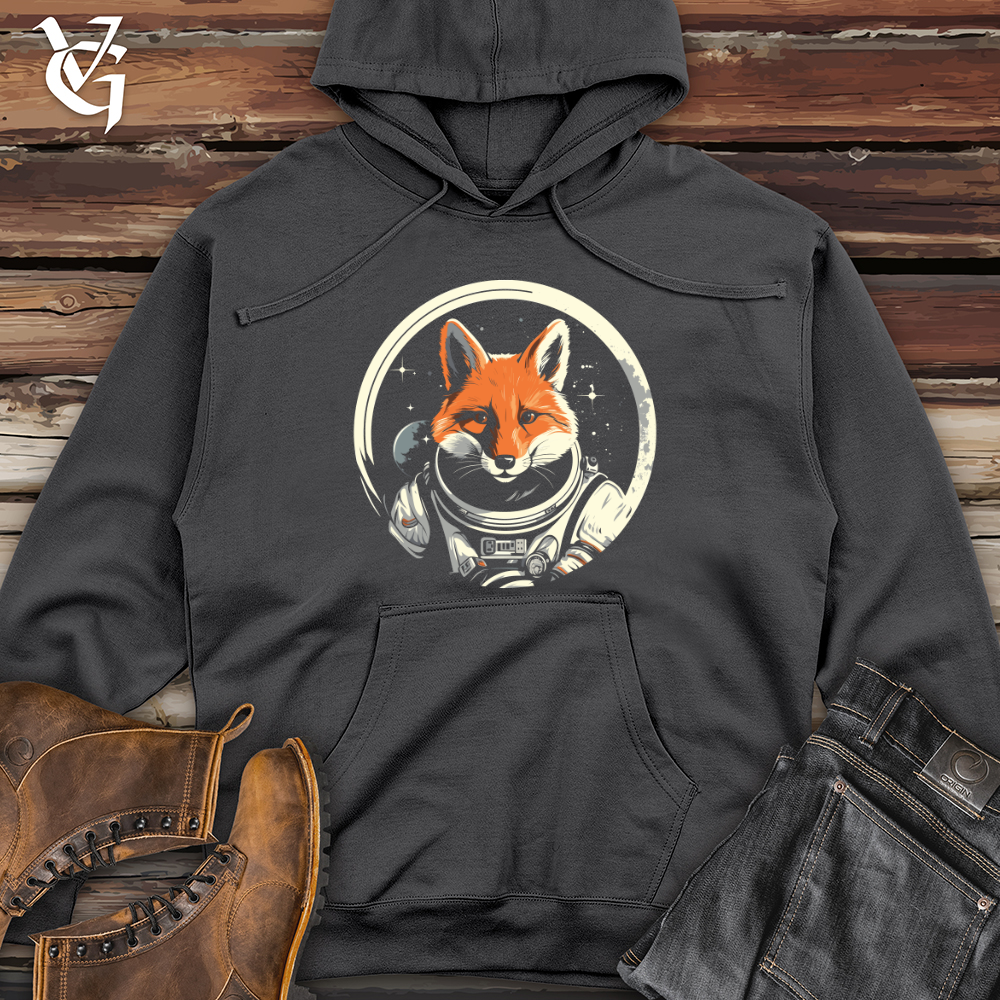 Viking Goods Astro Fox Expedition Midweight Hooded Sweatshirt Charcoal / L
