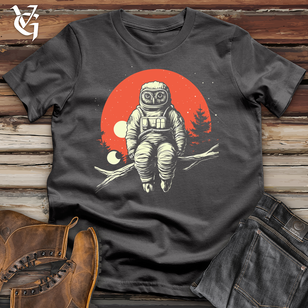 Viking Goods Astronaut Owl Softstyle Tee Charcoal / L
