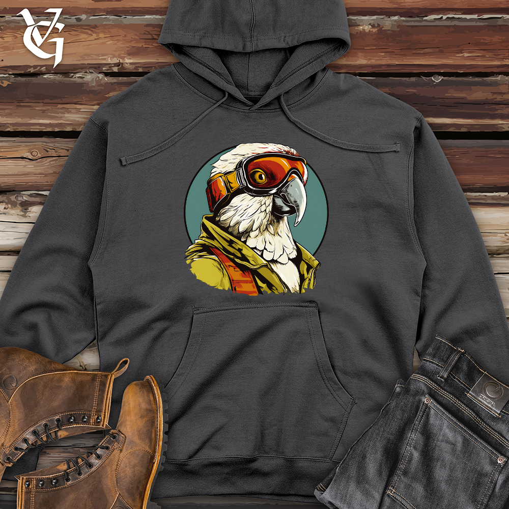 Viking Goods Avian Ace Aviator Midweight Hooded Sweatshirt Charcoal / L