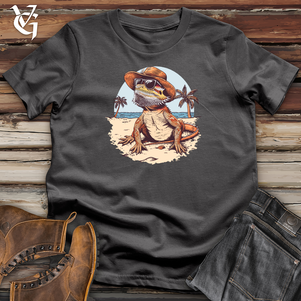 Viking Goods Beachcomber Bearded Dragon Swagger Softstyle Tee Charcoal / L