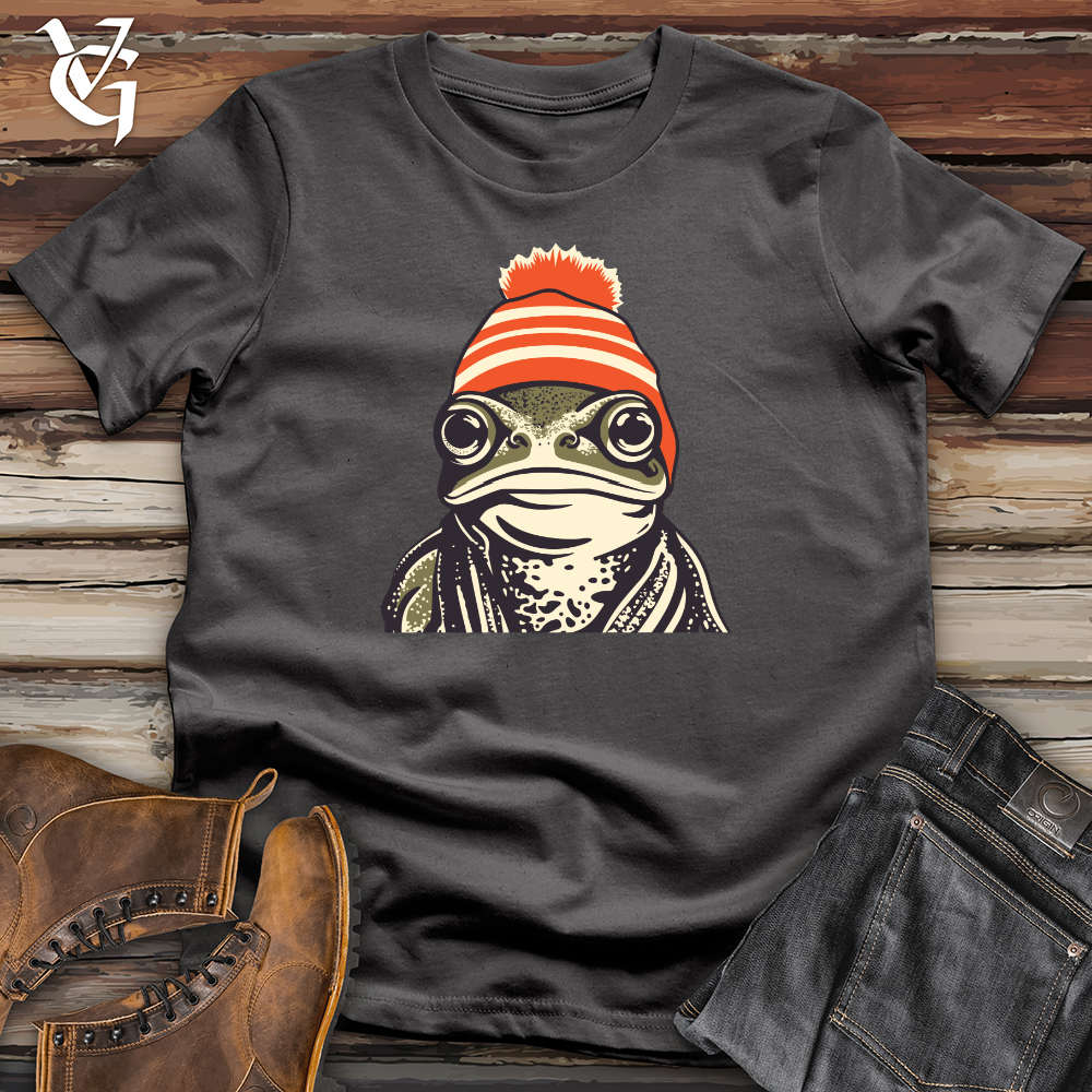 Viking Goods Beanie Buddy Frog Softstyle Tee Charcoal / L