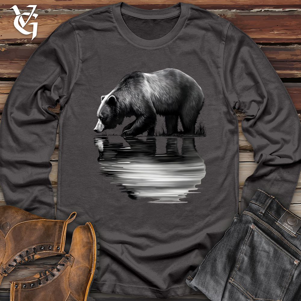 Viking Goods Bear Reflection Softstyle Long Sleeve Charcoal / L