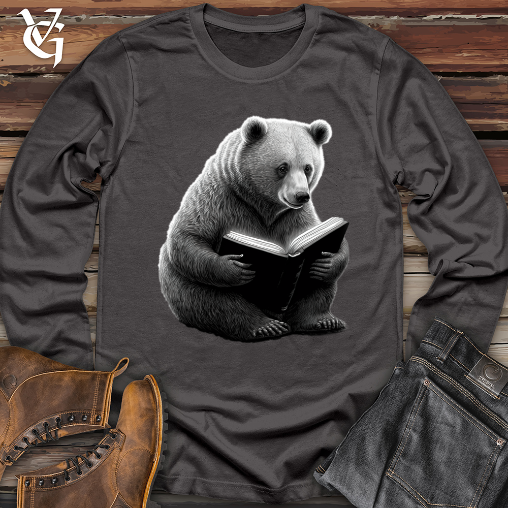 Viking Goods Bearried in Books Softstyle Long Sleeve Charcoal / L