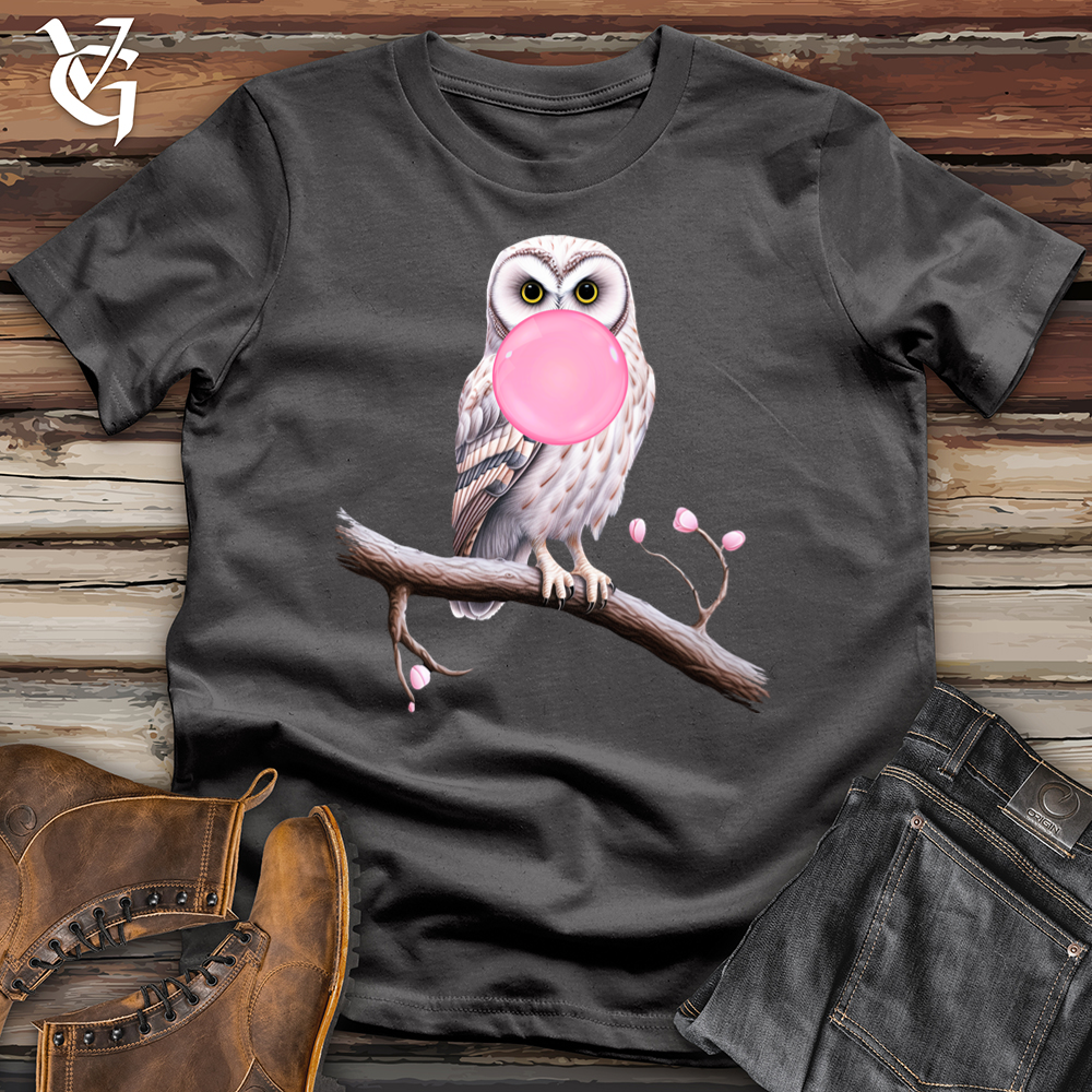 Viking Goods Bubble Gum Owl Softstyle Tee Charcoal / L
