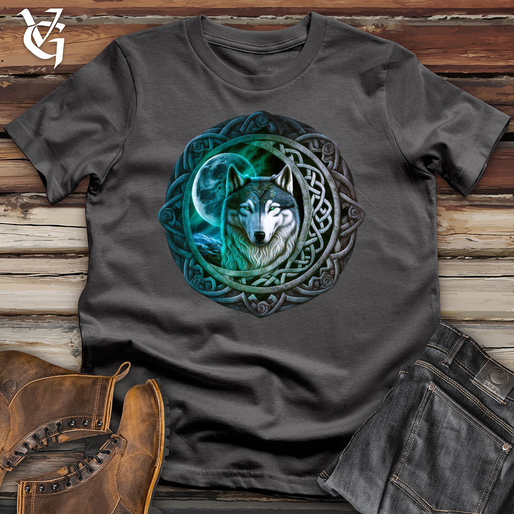 Viking Goods Celtic Moon Wolf Softstyle Tee Charcoal / L