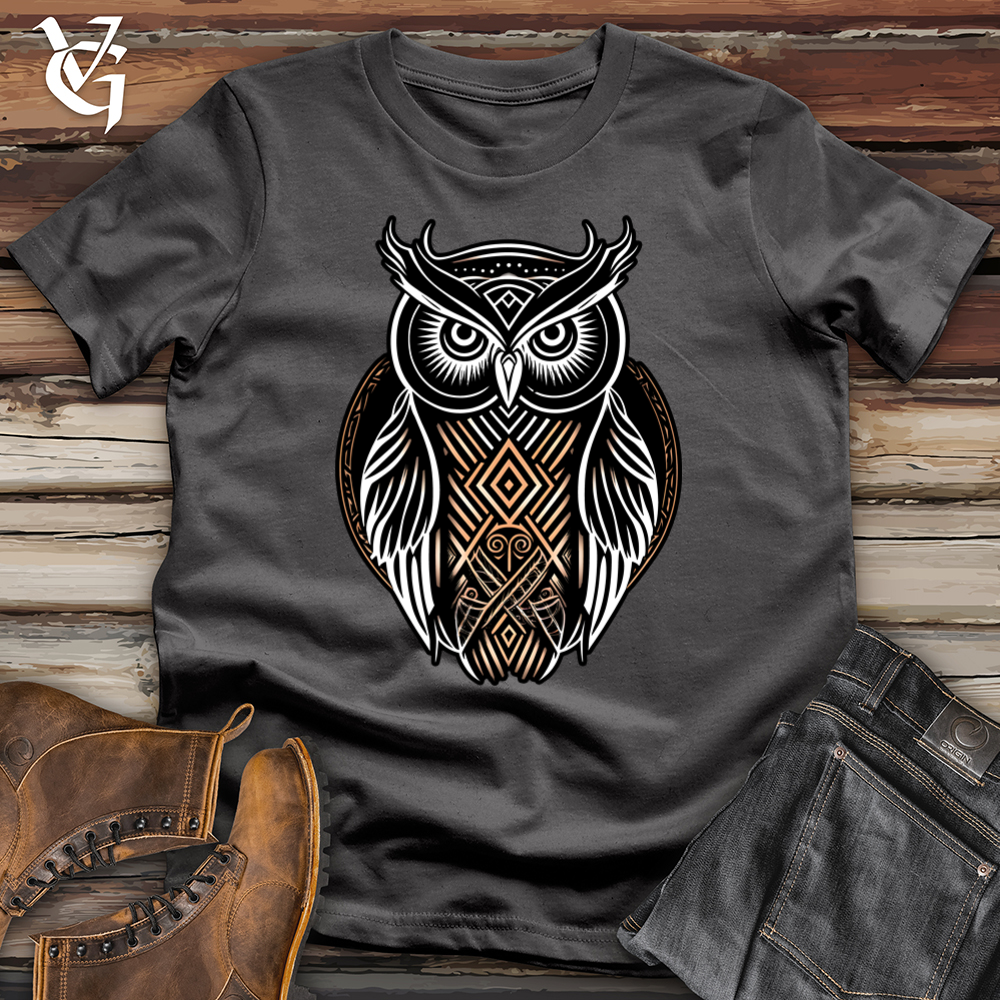 Viking Goods Celtic owl Viking Softstyle Tee Charcoal / L