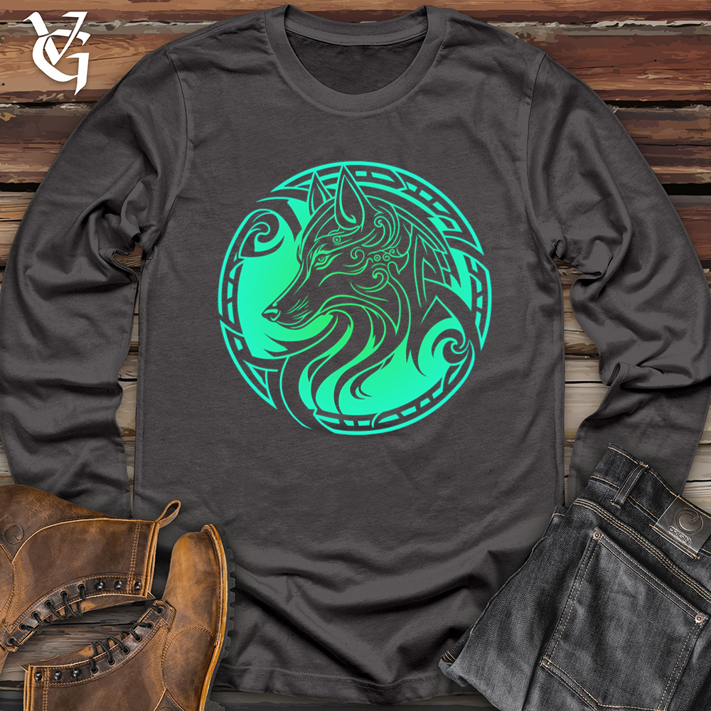 Viking Goods Celtic Wolf Softstyle Long Sleeve Charcoal / L
