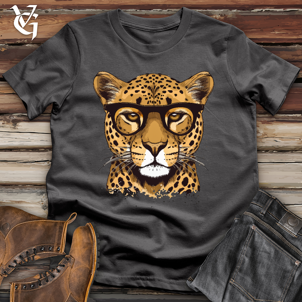 Viking Goods Cheetah Eyeglass Softstyle Tee Charcoal / L
